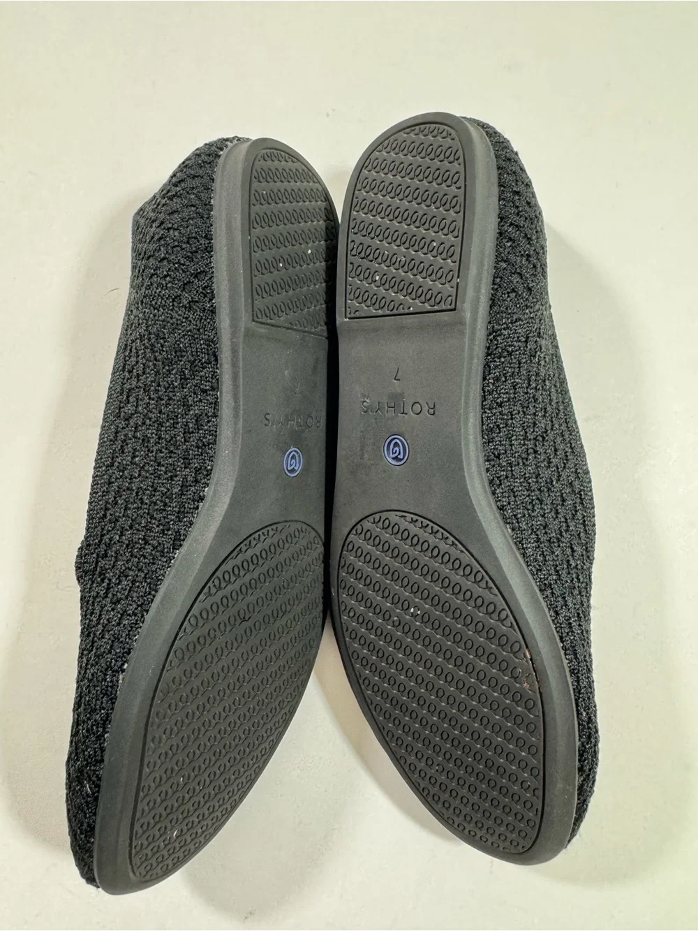 Rothys Honeycomb Loafer Flats Black
